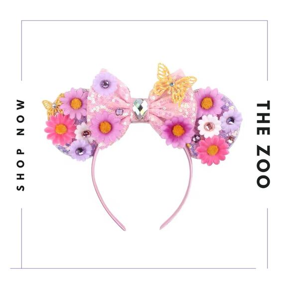 Isabella Mouse Ears Headband and Scrunchie - Picture 2 of 3